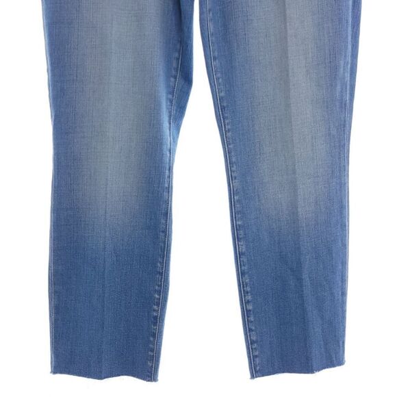 L'AGENCE Womens 31 Solid Blue Sada High Rise Cropped Slim Denim Ashford Jeans - Picture 4 of 10